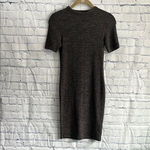 French Connection Charcoal Gray Short Sleeve T-Shirt‎ Dress Womans size 0